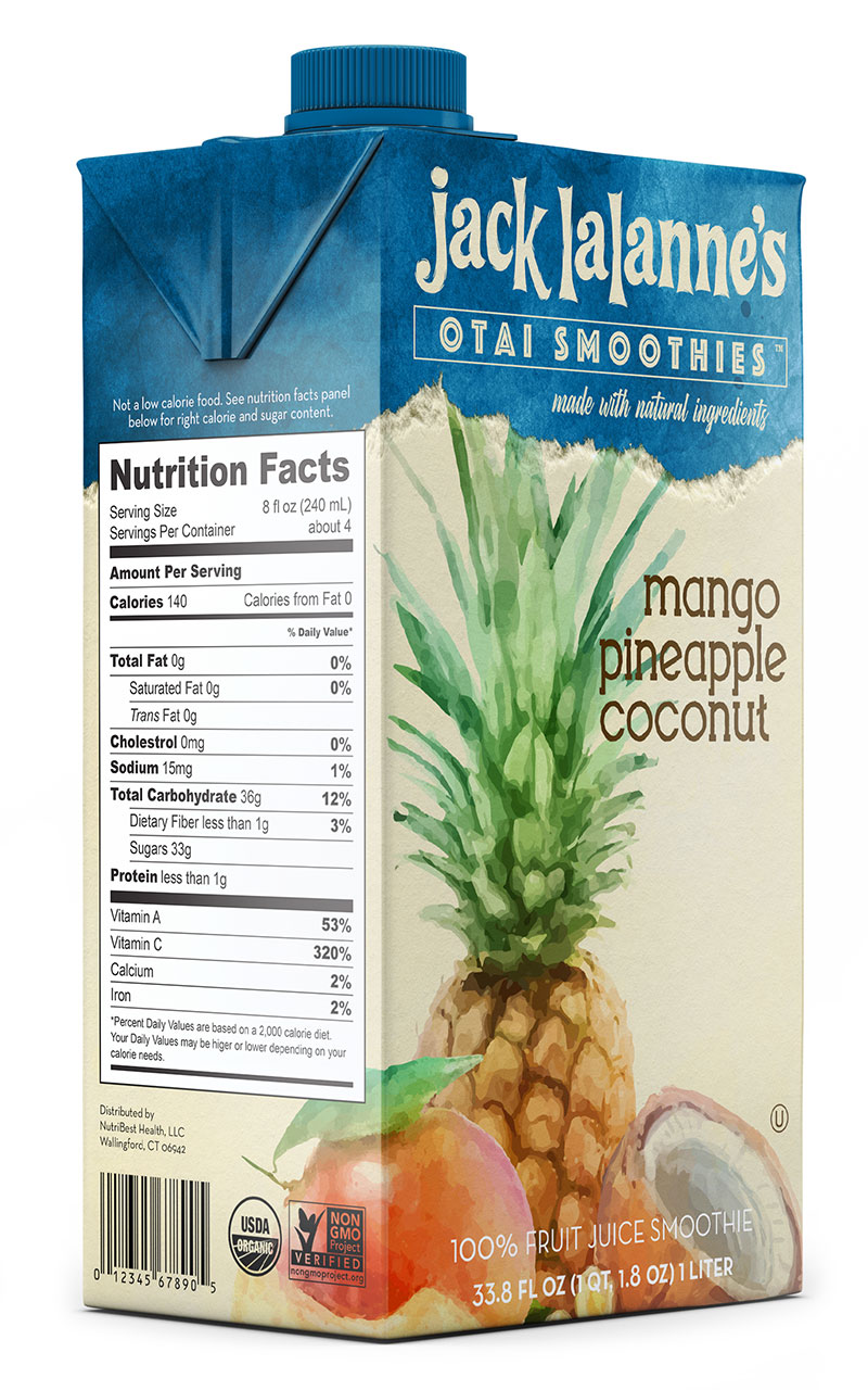 Jack LaLanne Otai Smoothies Box Front-Left View