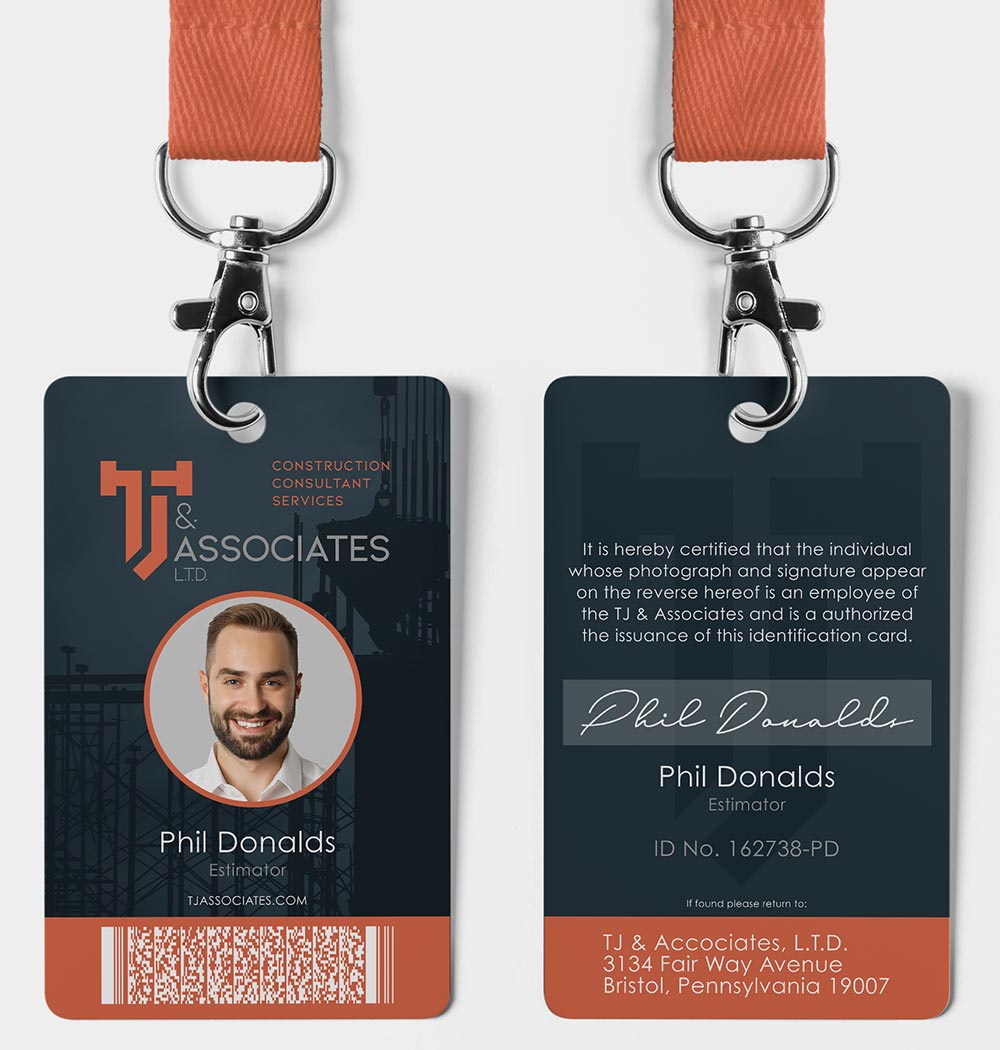 TJ and Associates, L.T.D. Employee ID Badge