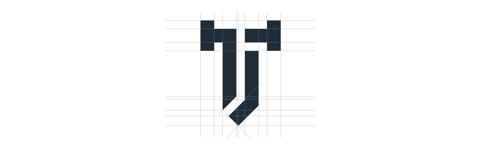 TJ and Associates, L.T.D. Logo Identity on Grid