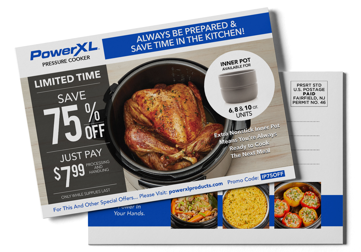 PowerXL Google Direct Mail Postcards