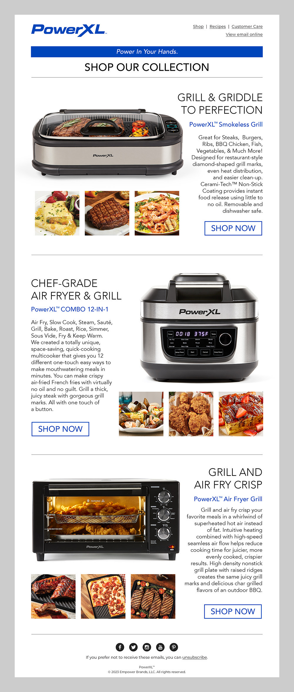 PowerXL Products Email Marketing