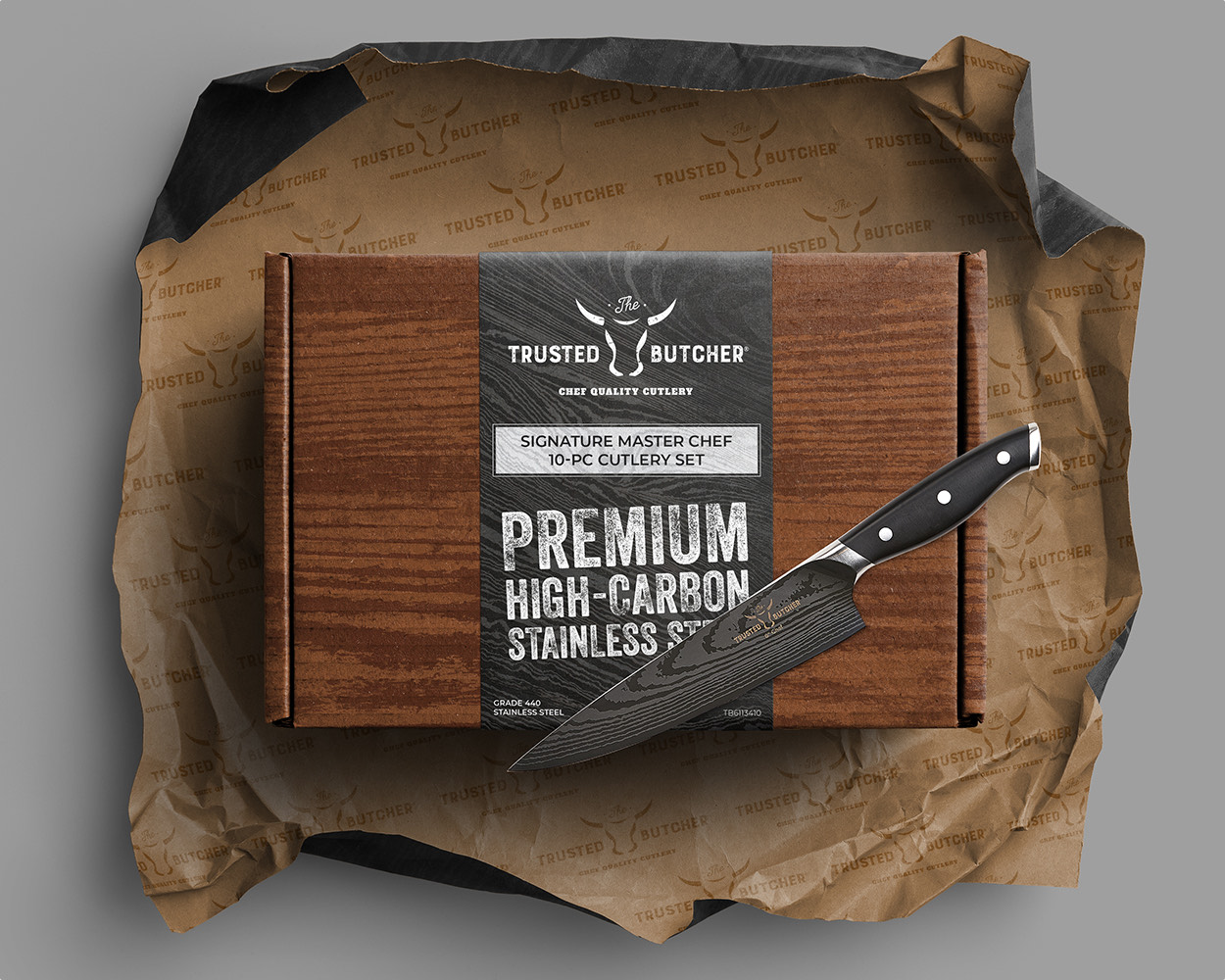 The Trusted Butcher Cutlery Promotional Packaging