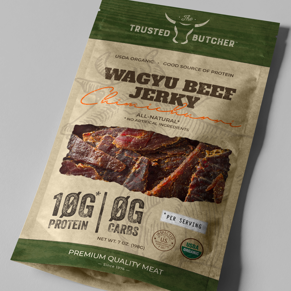 The Trusted Butcher Jerkyy Packaging Design